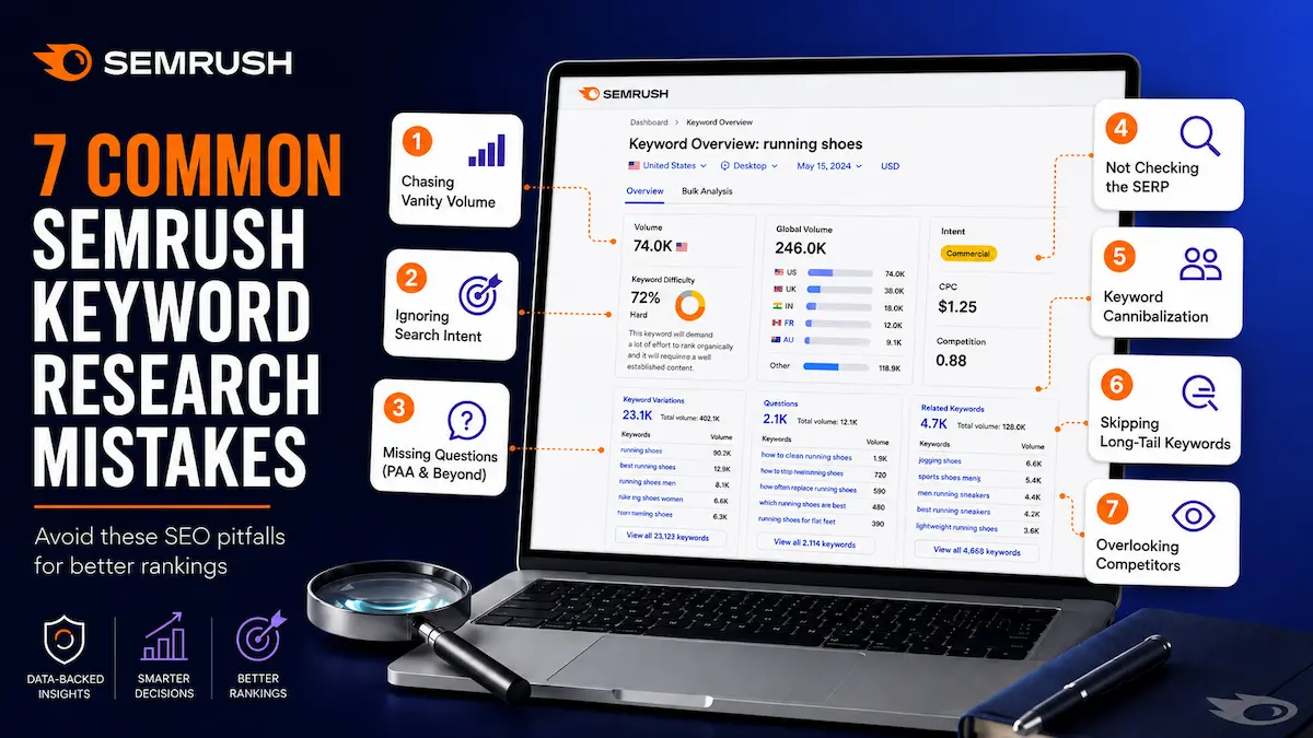 semrush keyword research mistakes 2026 — 7 fixes for intermediate bloggers by tryamba