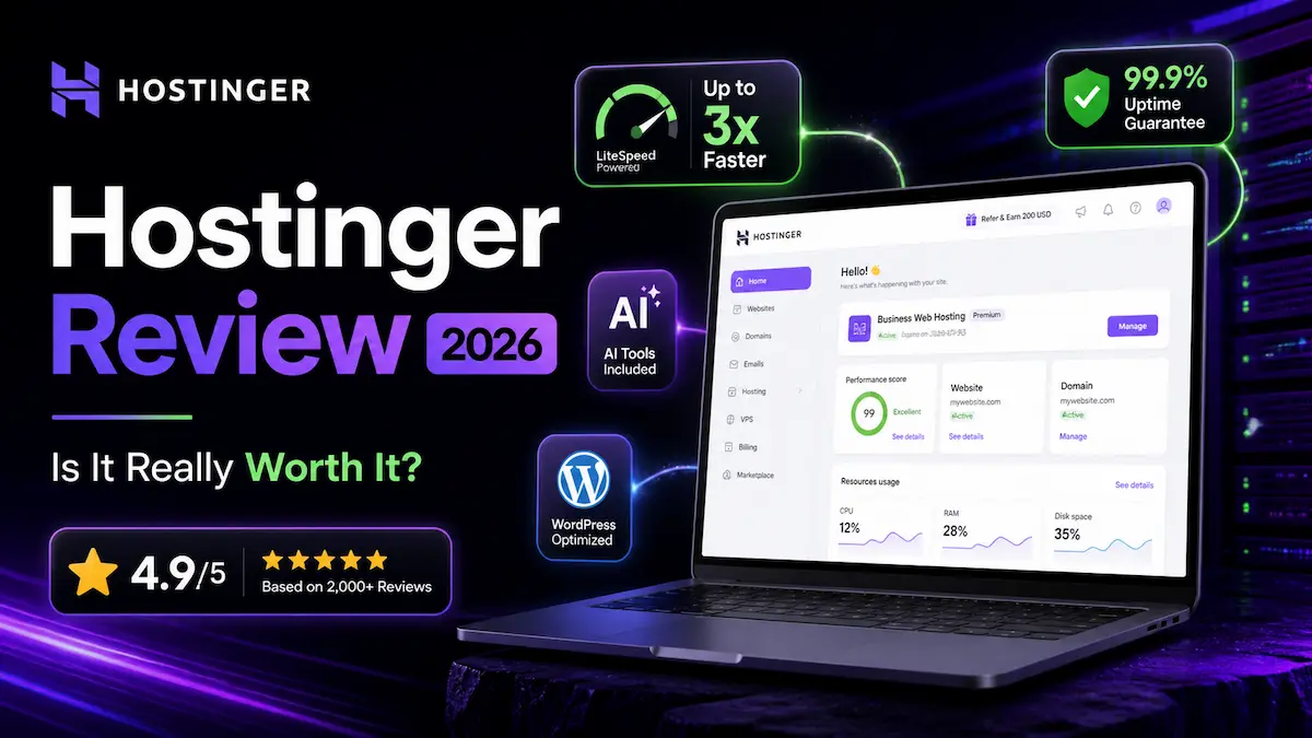 hostinger review 2026 — honest verdict after 4 years testing at tryamba