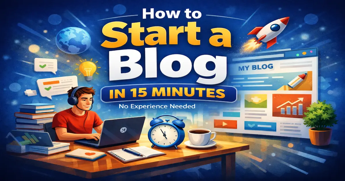 How to Start a Blog in 15 Minutes
