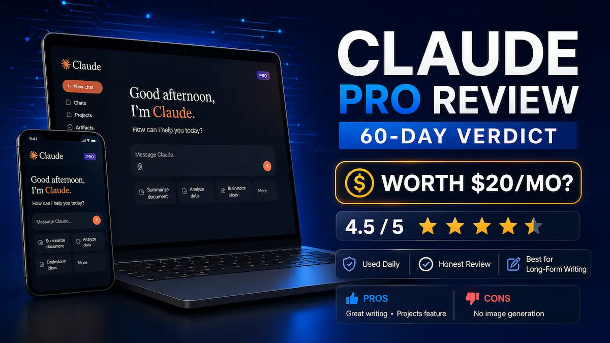 claude pro review 2026 — honest 60-day verdict after daily use at tryamba
