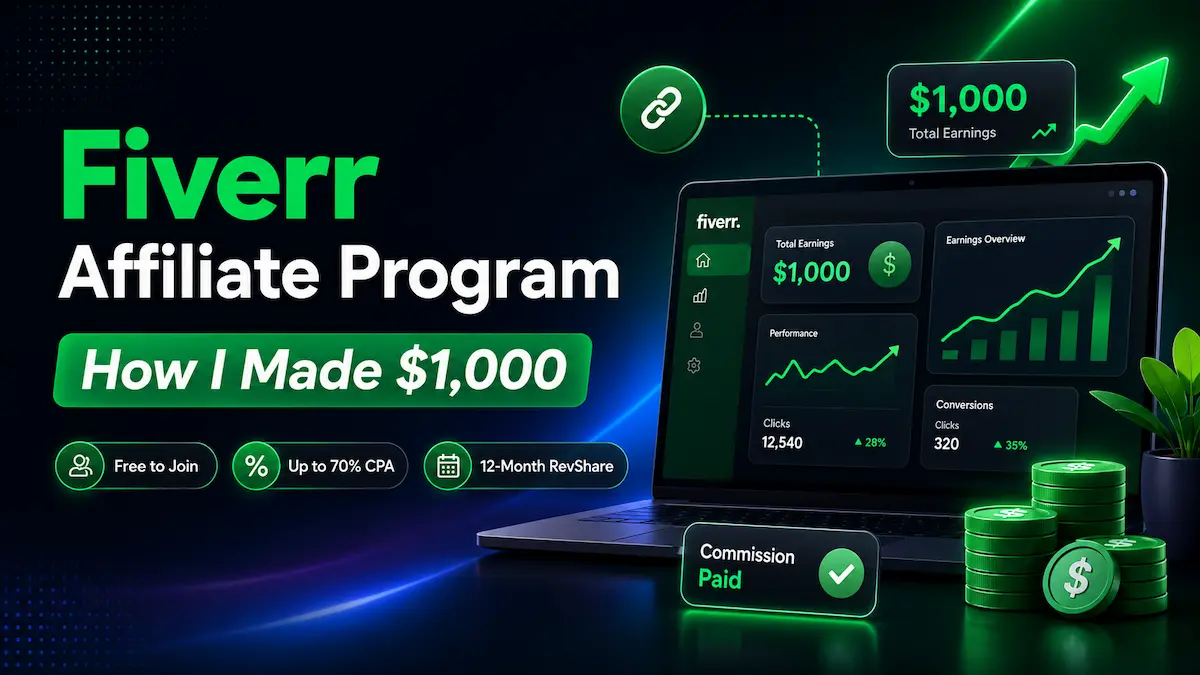 fiverr affiliate program make money 2026 — step by step guide by tryamba